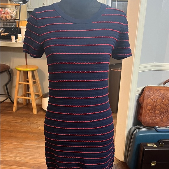 Michael Kors Dresses & Skirts - Michael Kors Navy and Red bodycon Dress